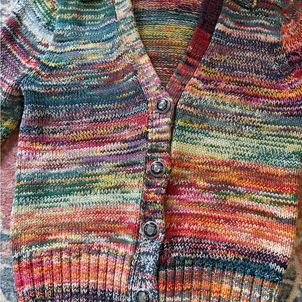 Veronica Beard Multicolor Striped Cardigan - Picture 4 of 5